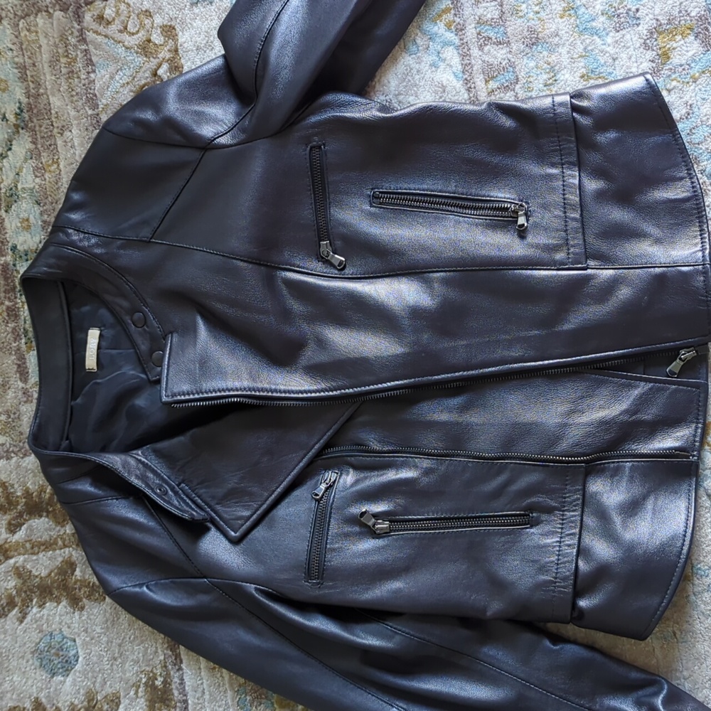 LORY leather jacket, EUC, size 44
